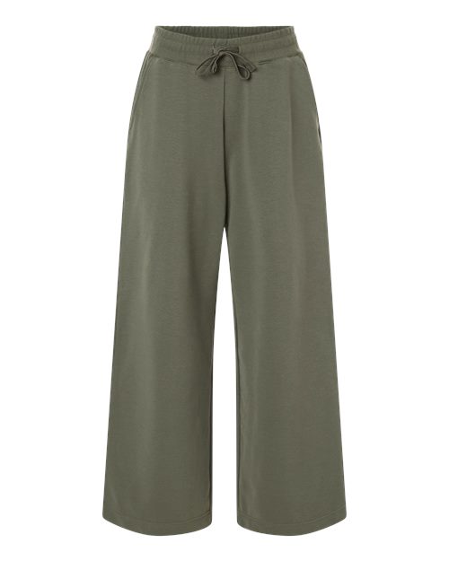 American Apparel Women's French Terry Wide Leg Pants in Lieutenant
