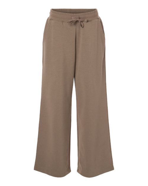 American Apparel Women's French Terry Wide Leg Pants in Savana