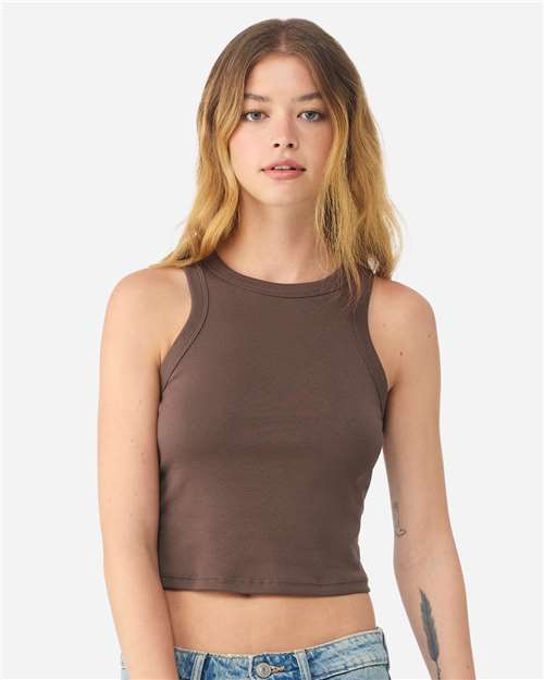 Bella + Canvas 1019 Women's Micro Rib T-Shirt - Solid Cocoa Blend - Front