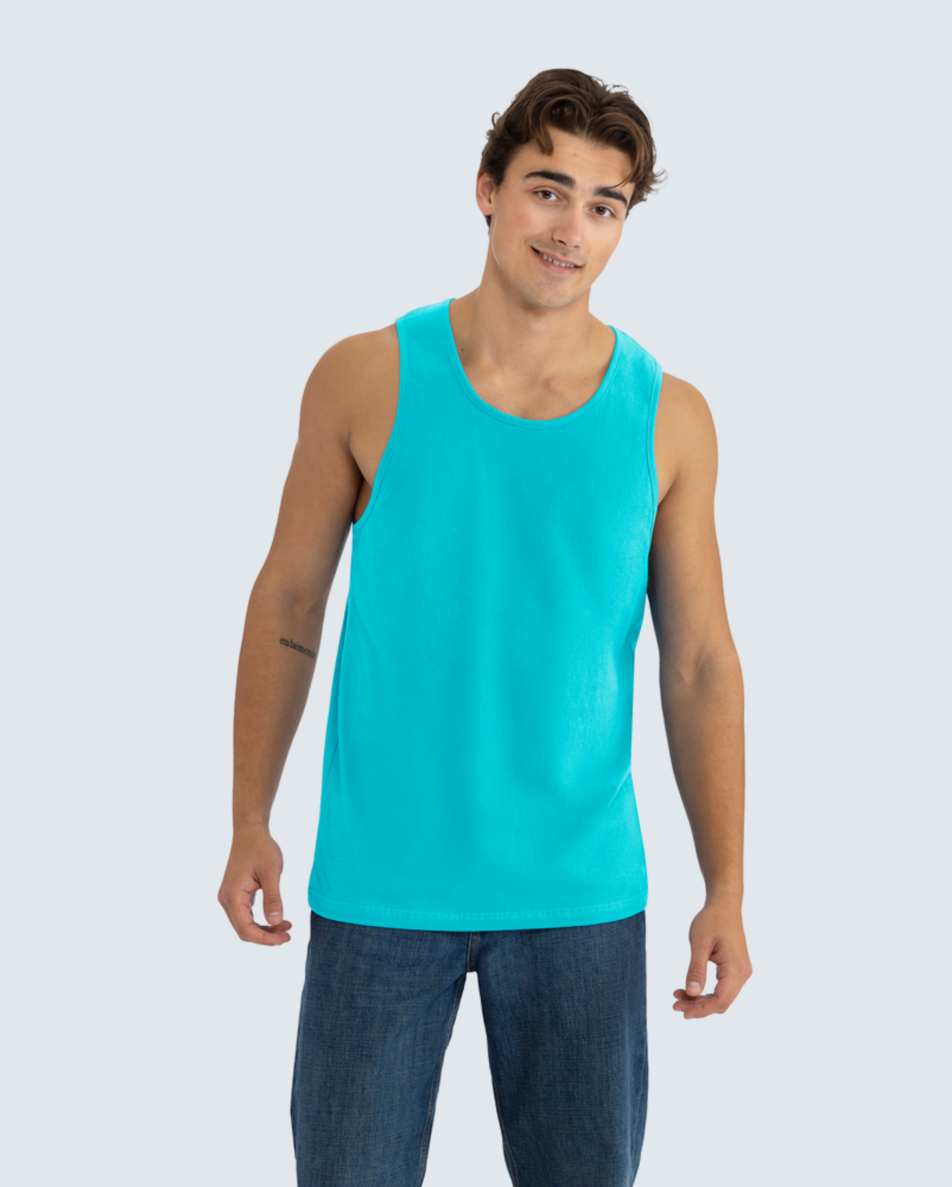 The UltraSoft Muscle Tank - Tahiti Blue