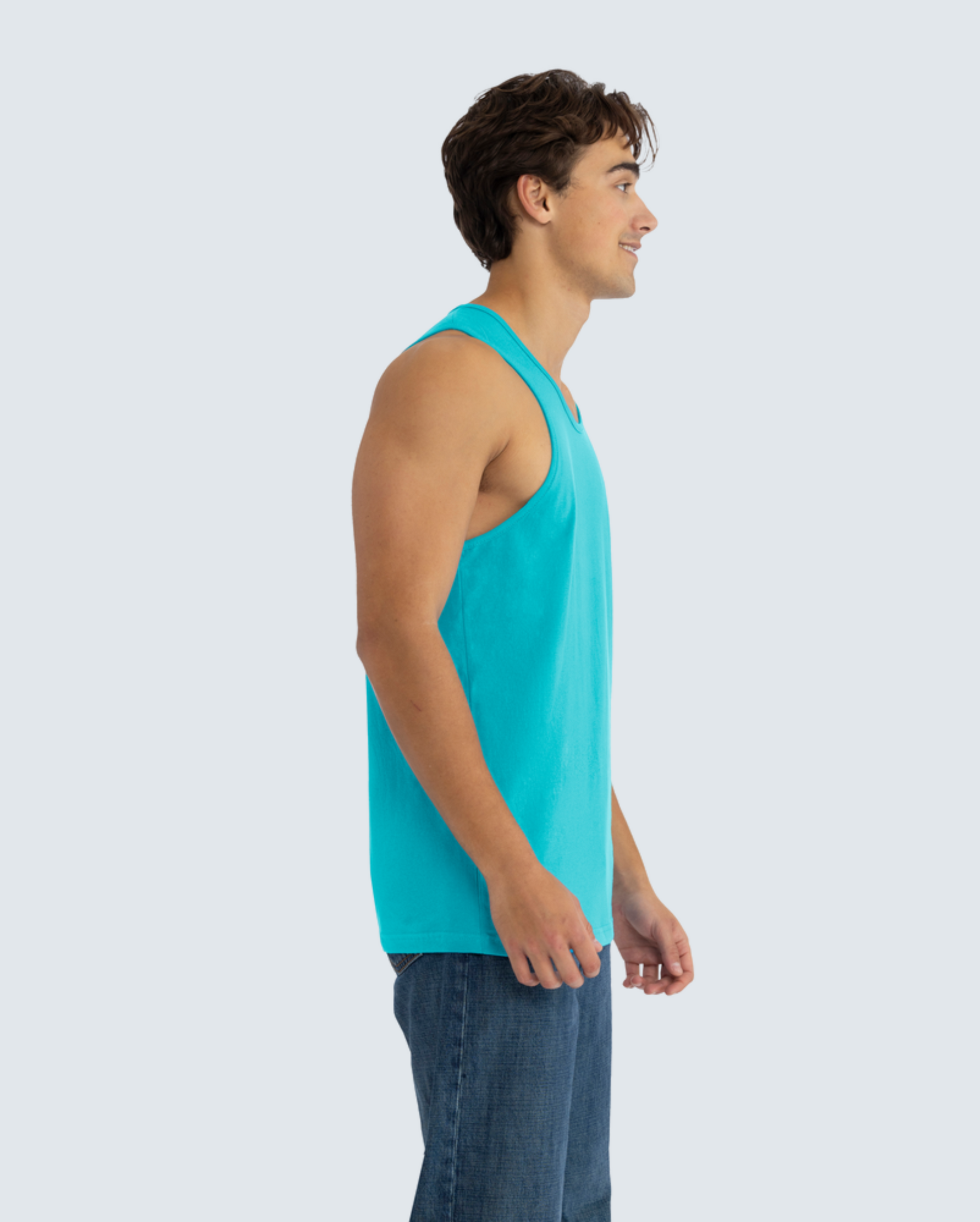 The UltraSoft Muscle Tank - Tahiti Blue