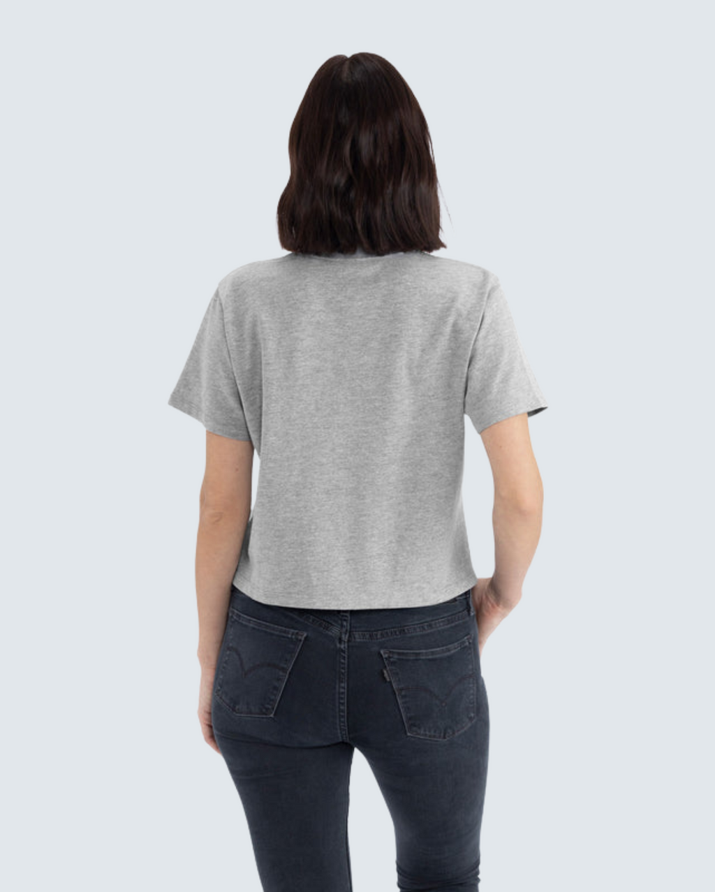 Women's Heavyweight High-Waist Boxy Tee - Heather Gray