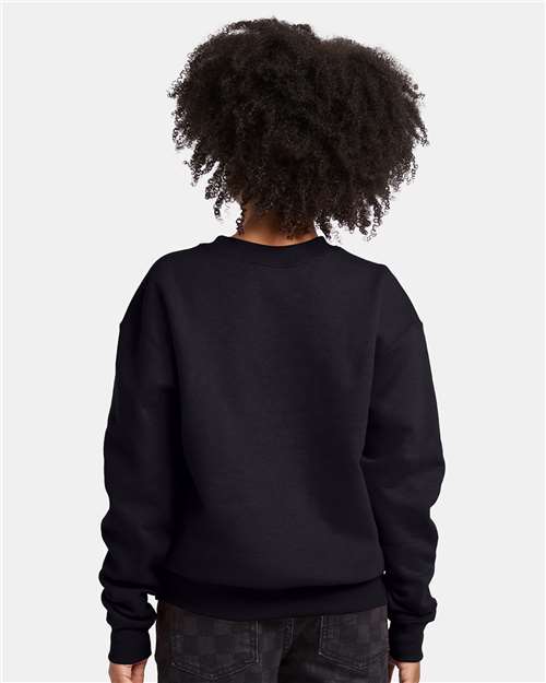 Youth EcoSmart Crewneck Sweatshirt — Kids [XS-XL] - Black - Back