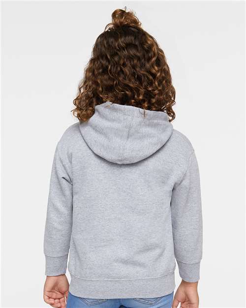 Toddler Full-Zip Hoodie — Kids Fleece Zip Up [2T-5T] - Heather - Back