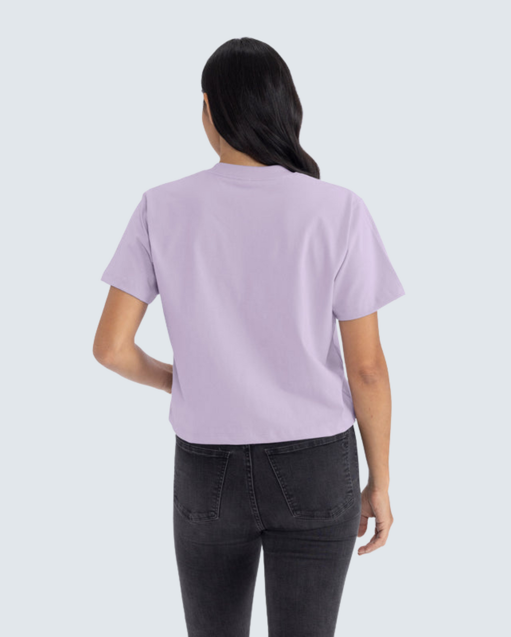 Women's Heavyweight High-Waist Boxy Tee - Lavender