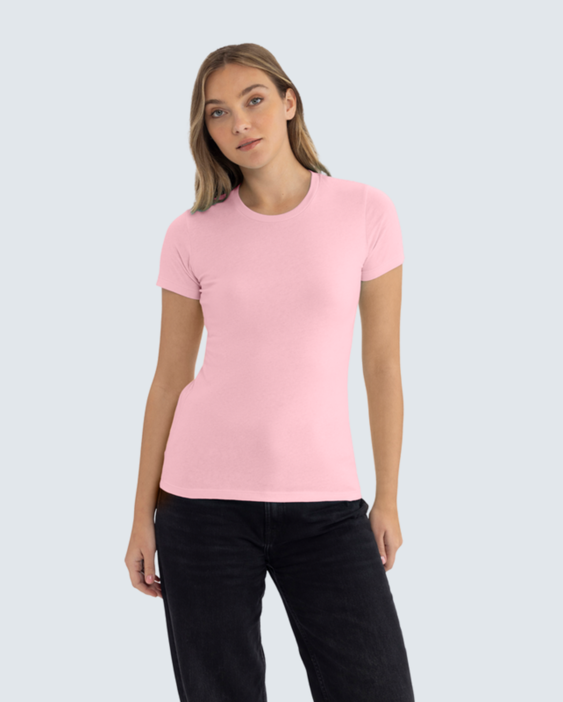 Women's Classic Cotton Tee - Light Pink