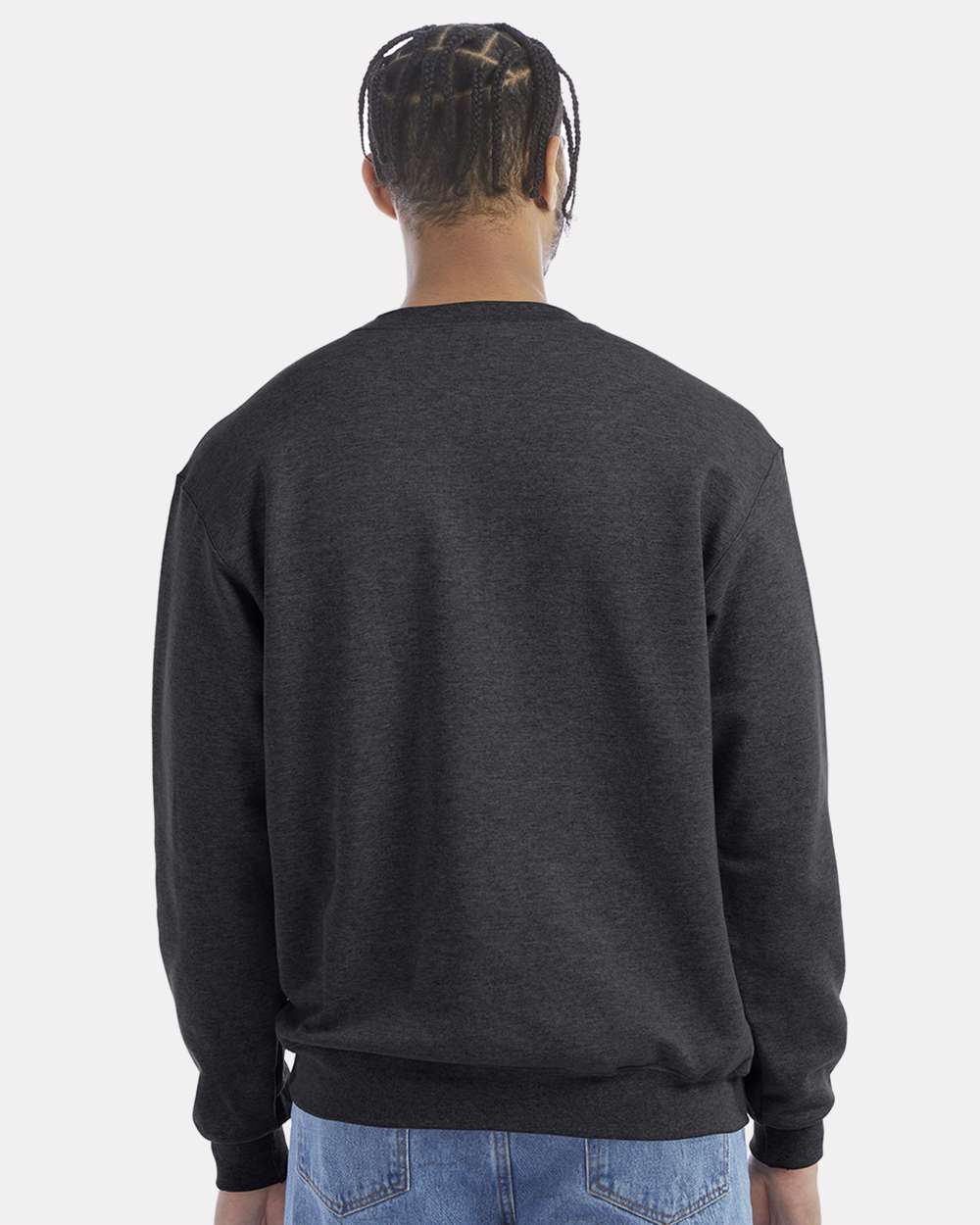 Unisex Powerblend® Crewneck Sweatshirt - Charcoal Heather - M