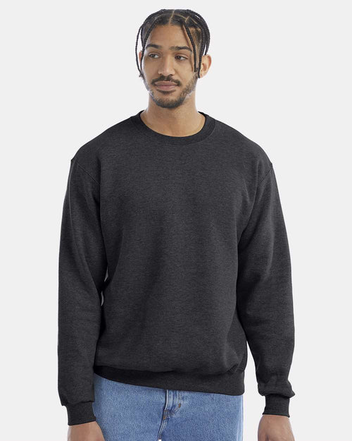 Unisex Powerblend® Crewneck Sweatshirt - Charcoal Heather - XS