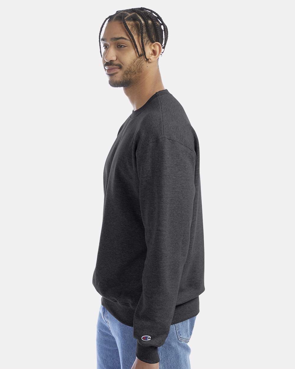 Unisex Powerblend® Crewneck Sweatshirt - Charcoal Heather - S