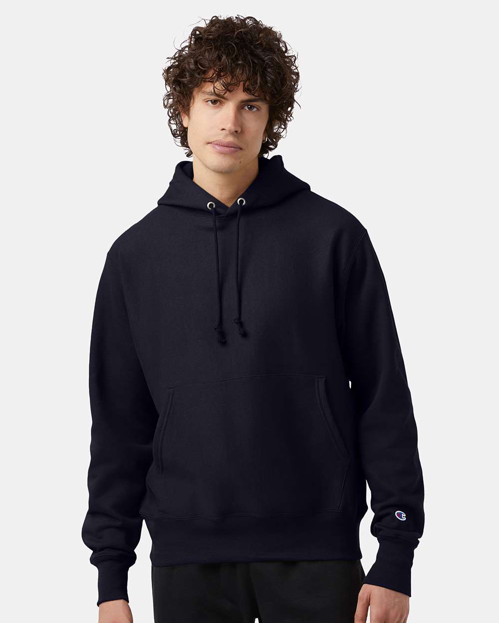 Unisex Hooded Sweatshirt - Navy - XS