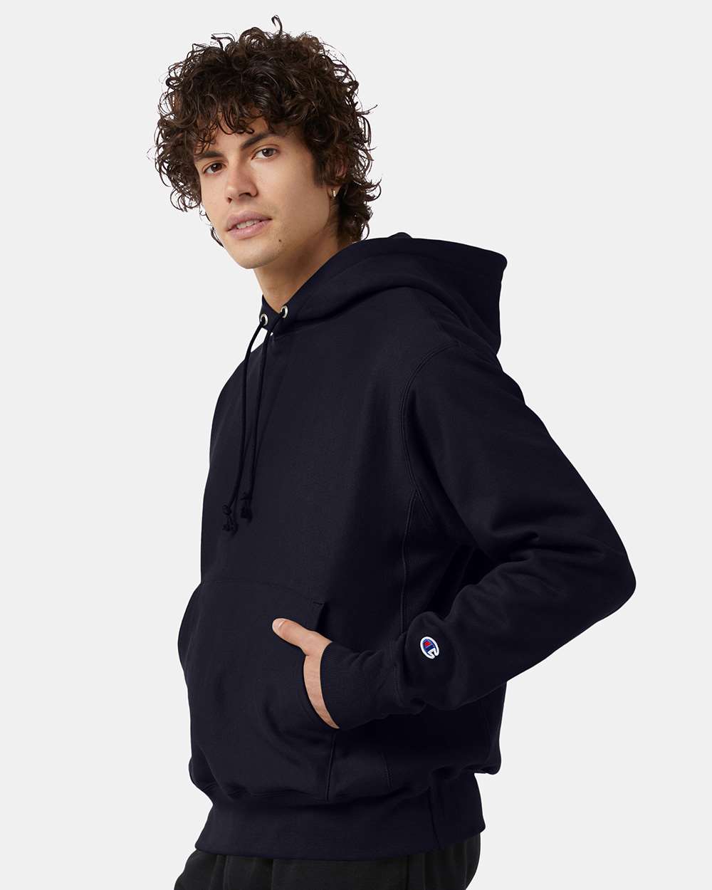 Unisex Hooded Sweatshirt - Navy - S