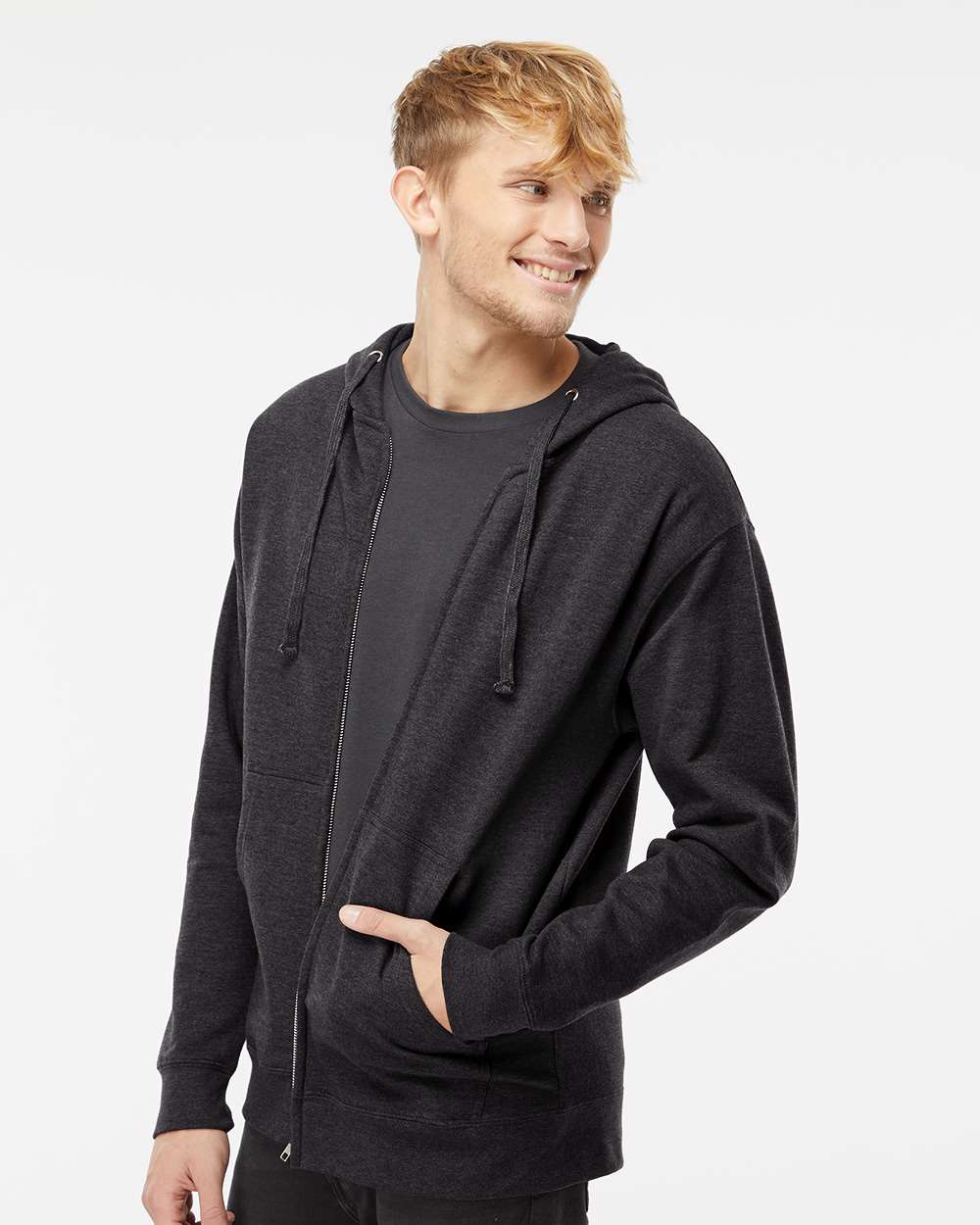 Unisex Midweight Full-Zip Hooded Sweatshirt