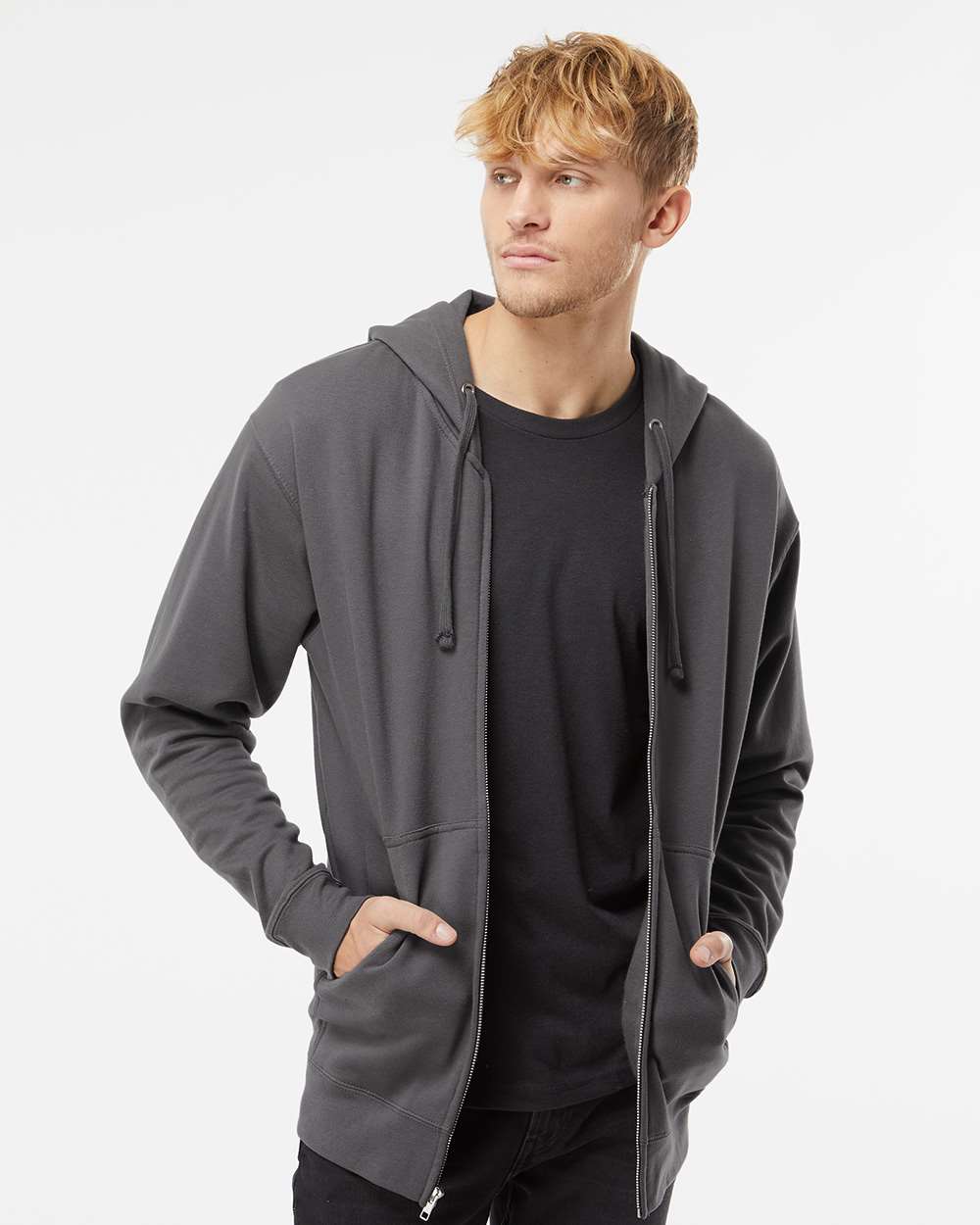 Unisex Midweight Full-Zip Hooded Sweatshirt