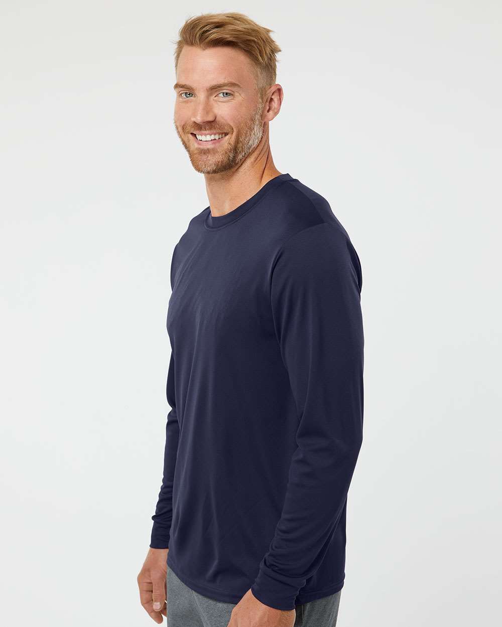 Performance Long Sleeve T-Shirt – Navy - M