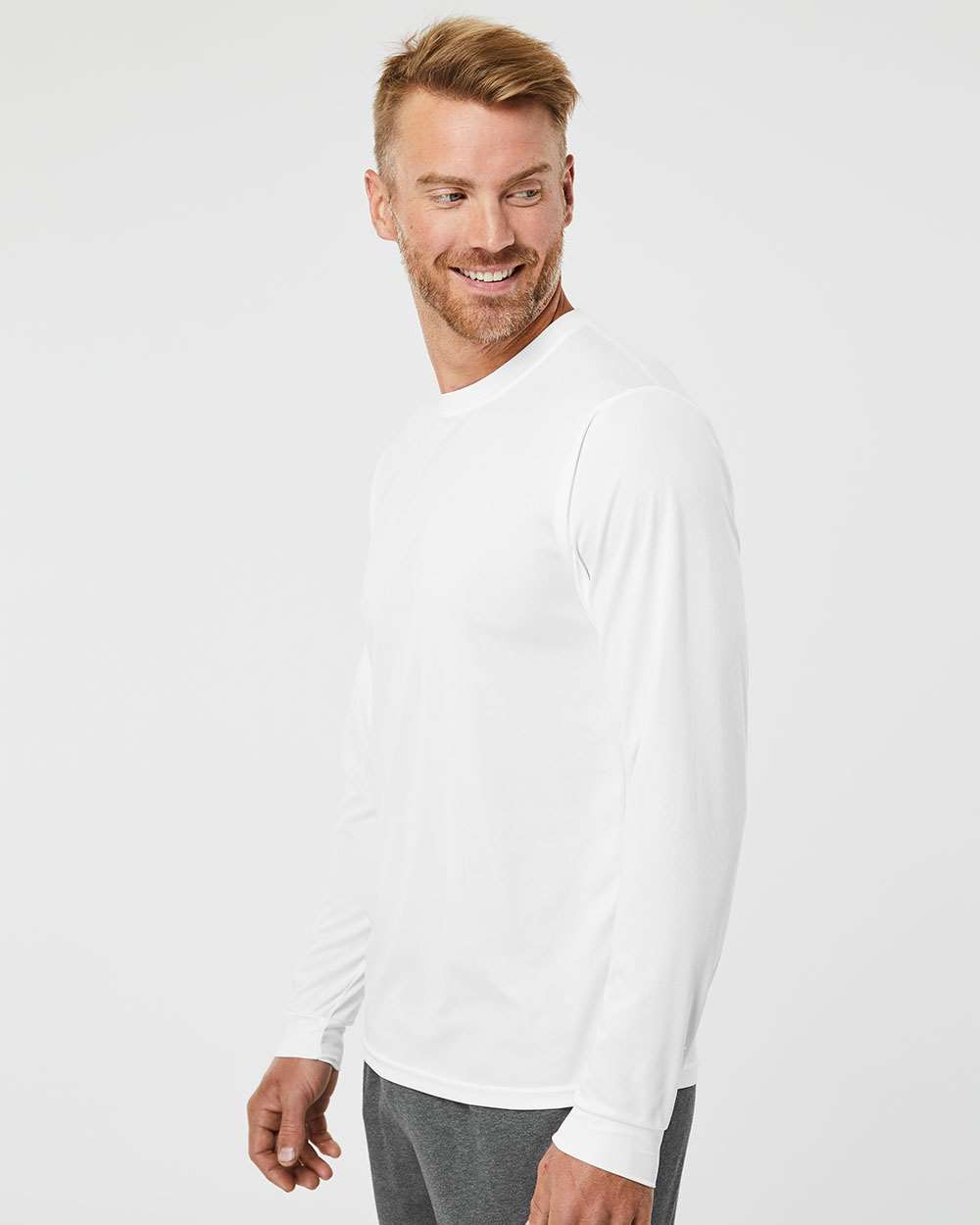 Performance Long Sleeve T-Shirt – White - M