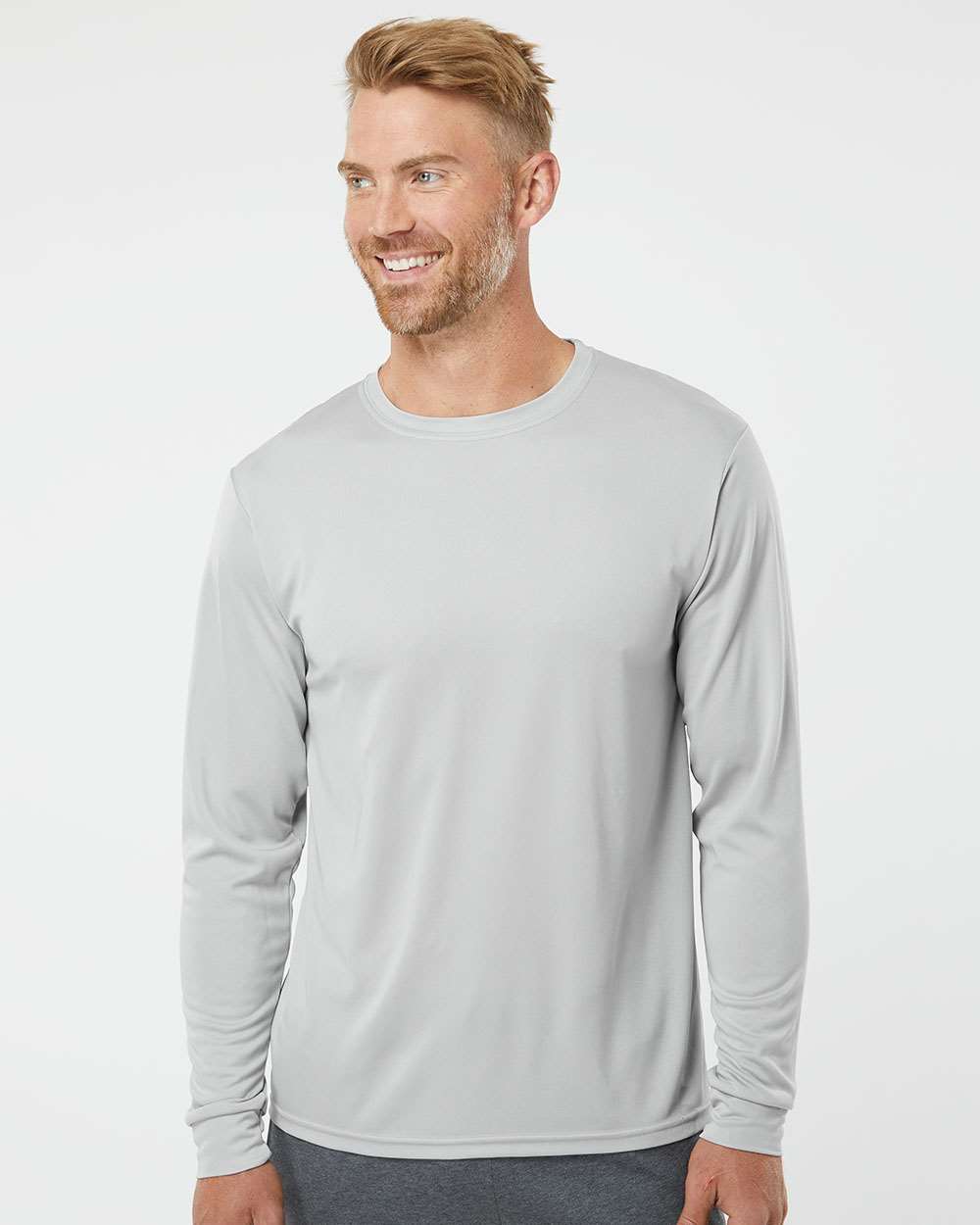Performance Long Sleeve T-Shirt – Silver - S