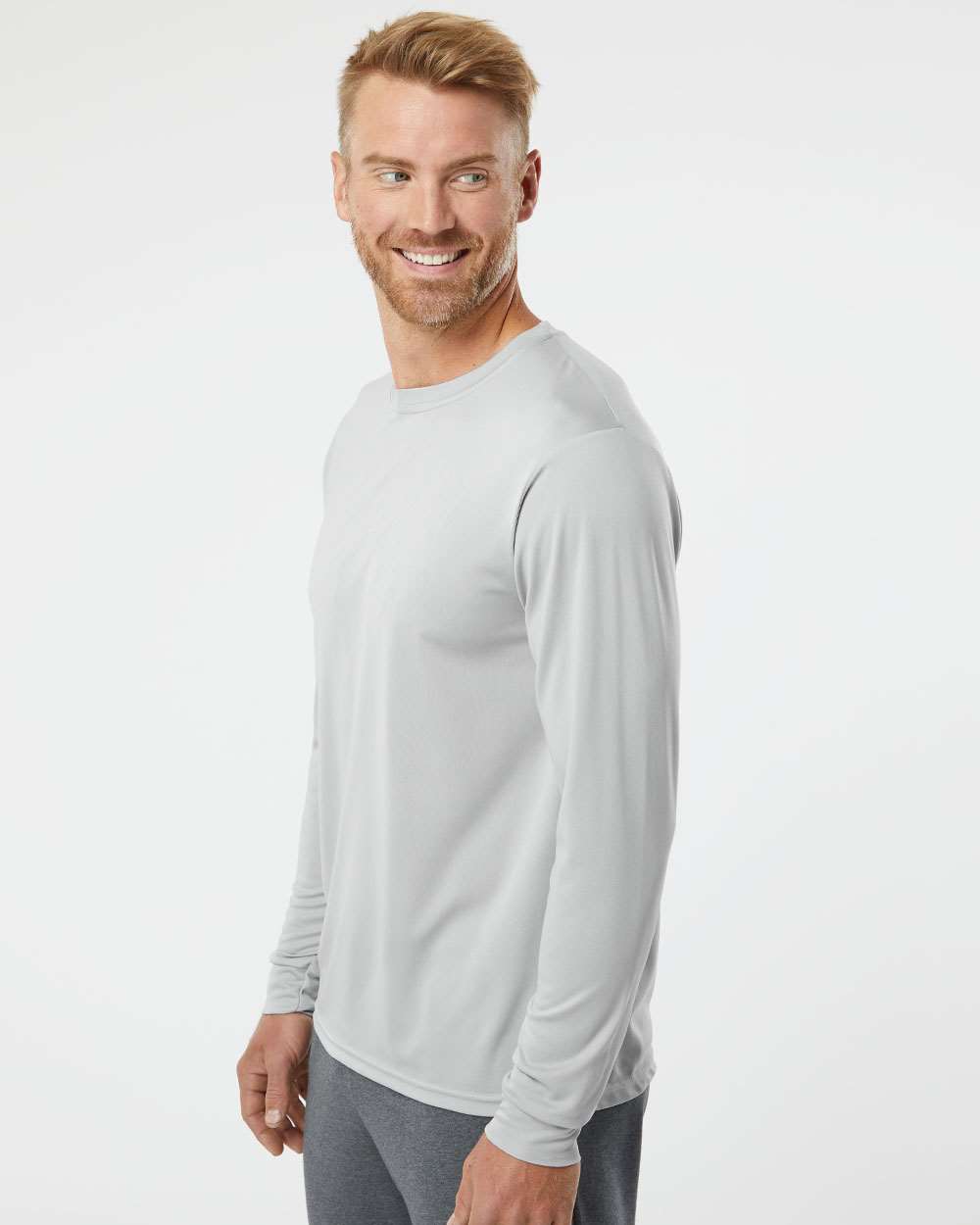 Performance Long Sleeve T-Shirt – Silver - M