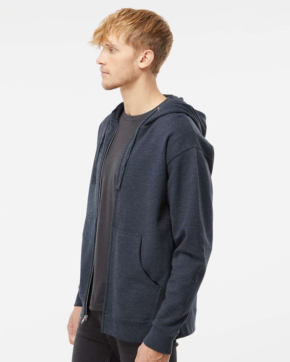 Unisex Midweight Full-Zip Hooded Sweatshirt