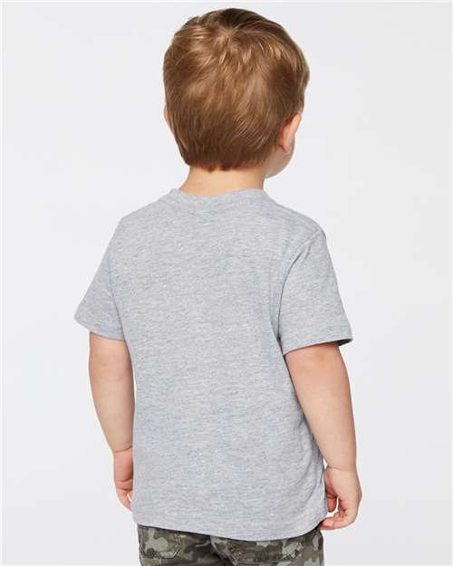 Toddler Fine Jersey T-Shirt — Soft Kids Tee [2T-5T] - Heather - Back
