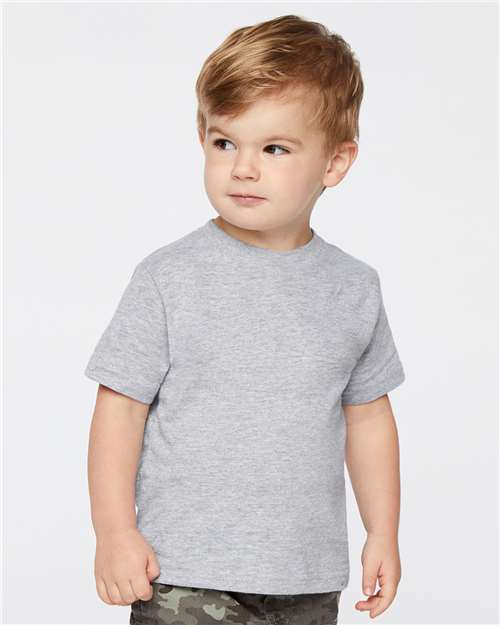 Toddler Fine Jersey T-Shirt — Soft Kids Tee [2T-5T] - Heather - Front