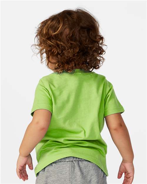 Toddler Fine Jersey T-Shirt — Soft Kids Tee [2T-5T] - Key Lime - Back