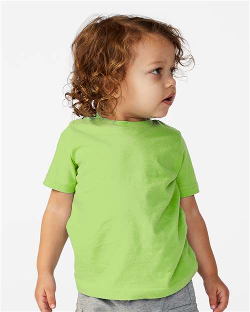 Toddler Fine Jersey T-Shirt — Soft Kids Tee [2T-5T] - Key Lime - Front