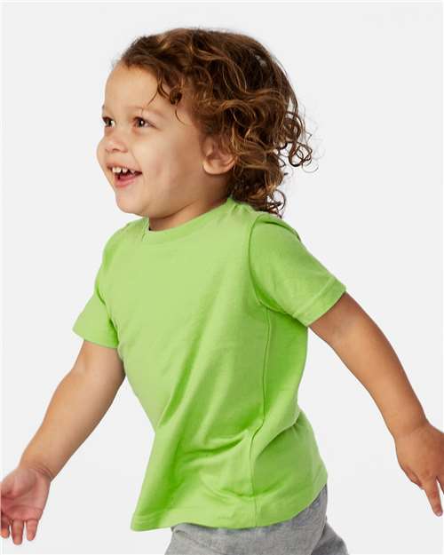 Toddler Fine Jersey T-Shirt — Soft Kids Tee [2T-5T] - Key Lime - Side