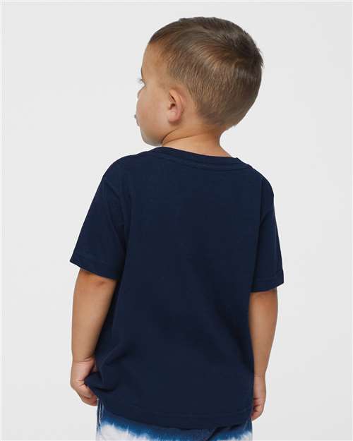 Soft Baby Tee — Short Sleeve Infant T-Shirt - Navy - Back