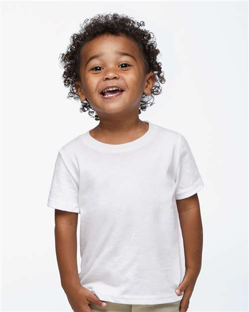 Soft Baby Tee — Short Sleeve Infant T-Shirt - White - Front