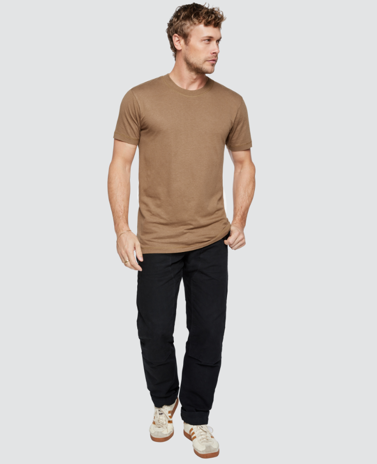 Ultra-Soft Bamboo Tee - Coyote Brown