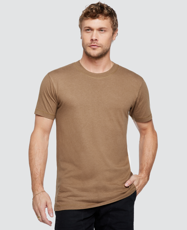Ultra-Soft Bamboo Tee - Coyote Brown