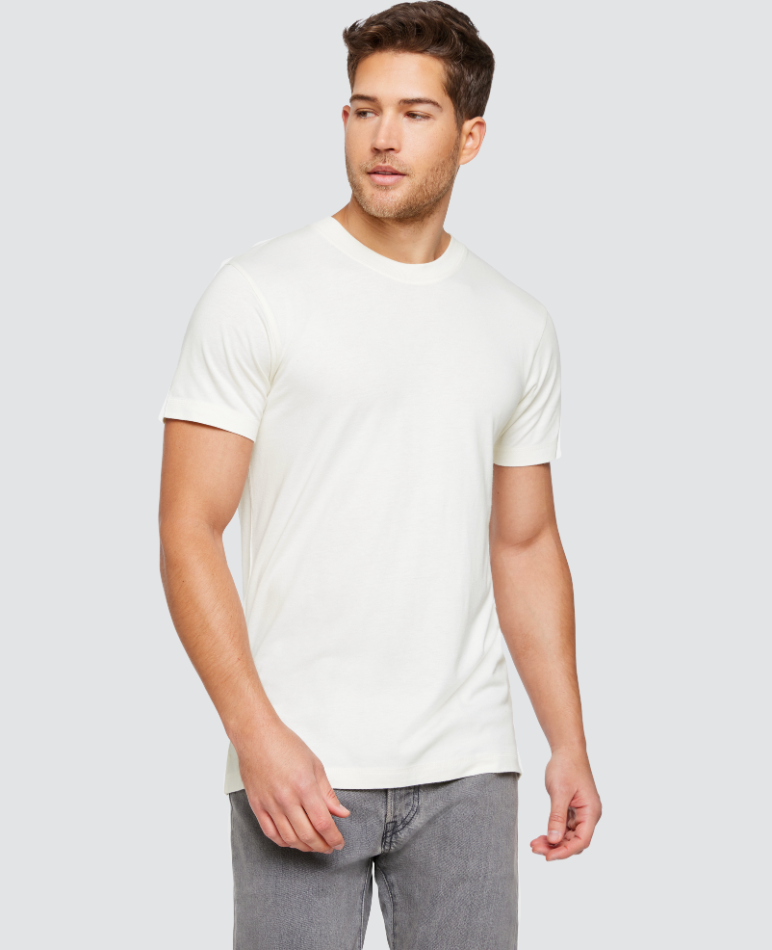 Ultra-Soft Bamboo Tee - Eggshell