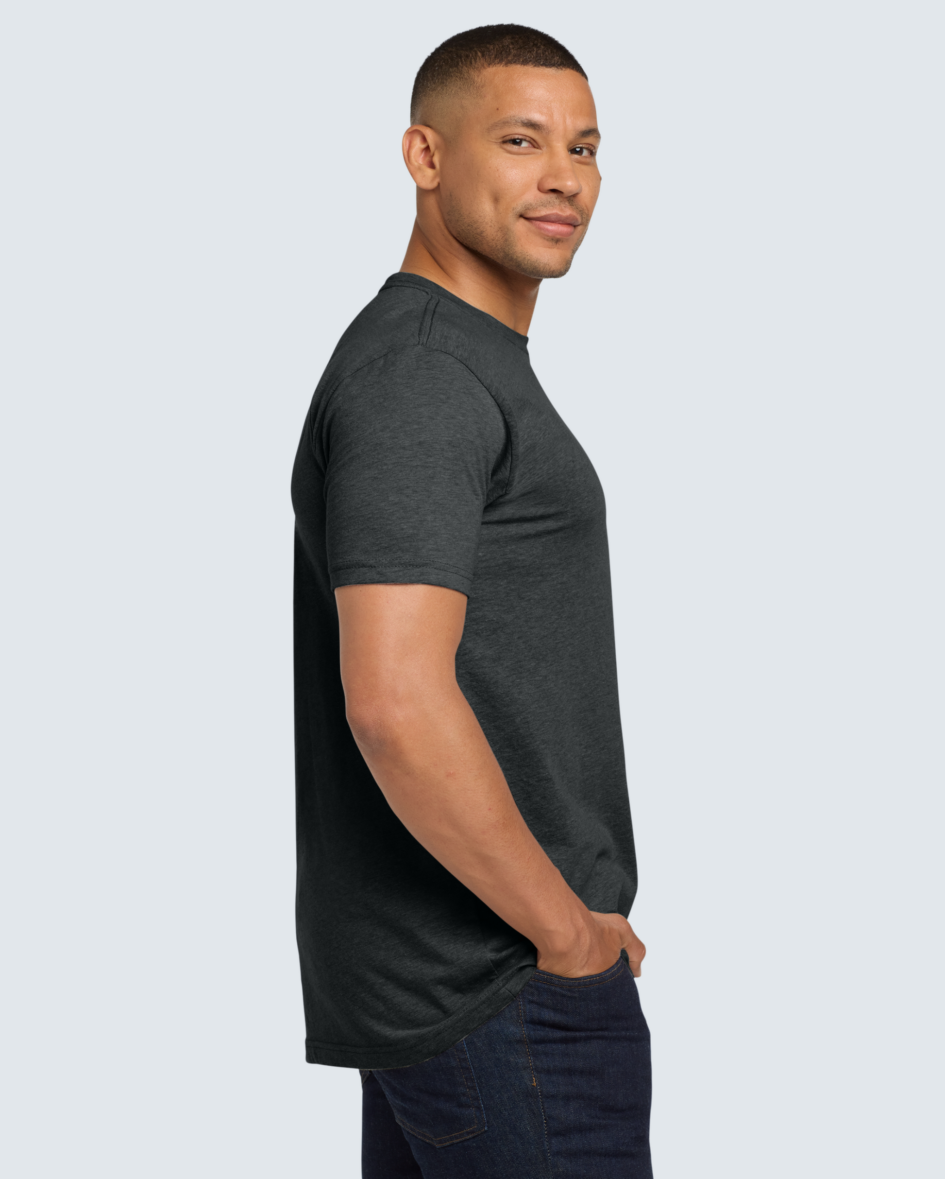 The Signature Crew - Heather Charcoal