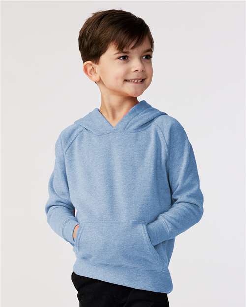 Toddler Hooded Raglan Sweatshirt — Kids Hoodie [2T-5T] - Pacific - Front