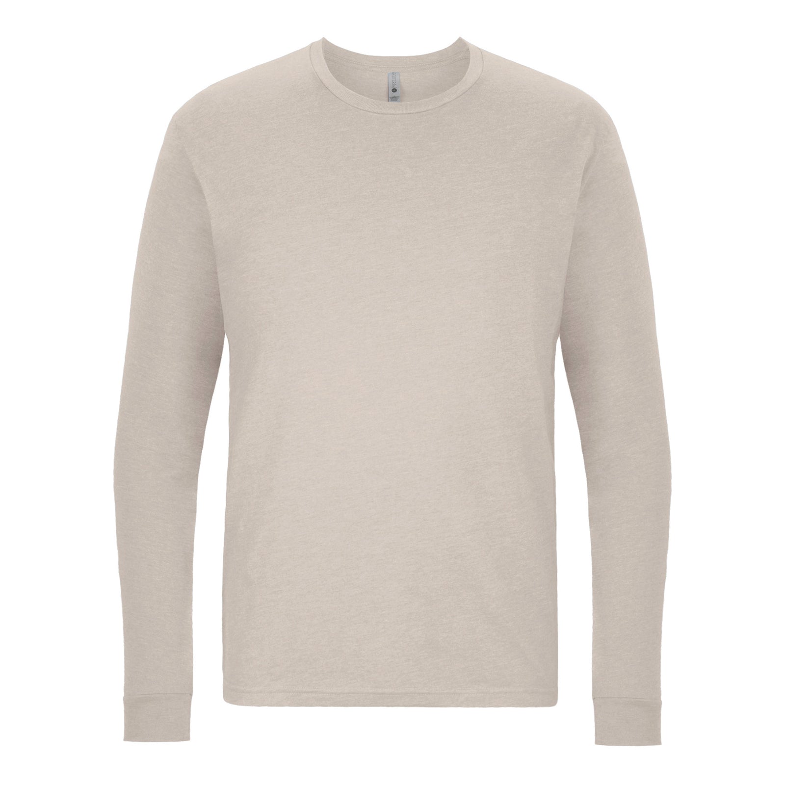 Unisex CVC Long Sleeve T-Shirt - Sand - The American Threads
