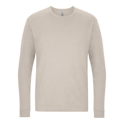 Unisex CVC Long Sleeve T-Shirt - Sand - The American Threads