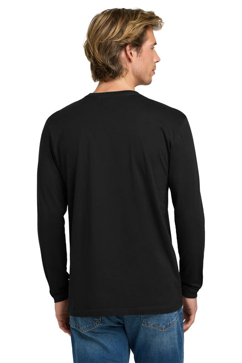Cotton Long Sleeve T-Shirt - Black - ComfyThreads