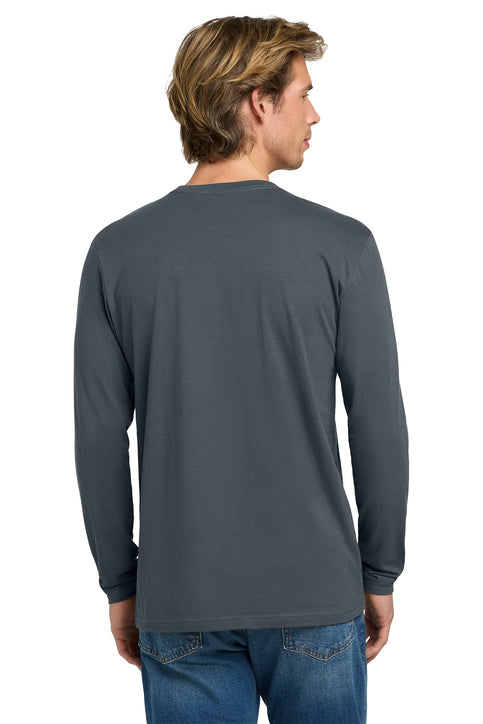 Cotton Long Sleeve T-Shirt - Indigo - ComfyThreads