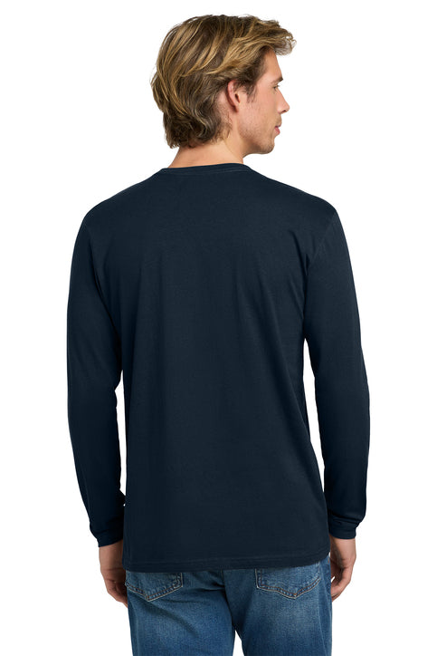 Cotton Long Sleeve T-Shirt - Midnight Navy - ComfyThreads