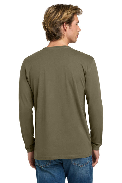 Cotton Long Sleeve T-Shirt - Military Green - ComfyThreads