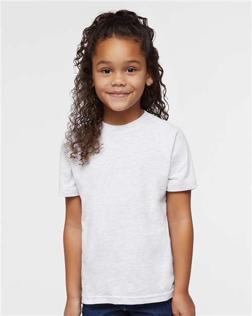 Toddler Fine Jersey T-Shirt — Soft Kids Tee [2T-5T] - Ash - Front