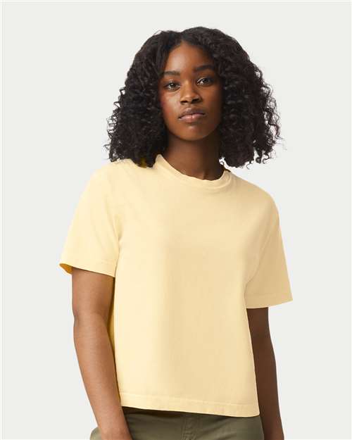 Comfort Colors 3023CL Women's Garment-Dyed T-Shirt - Butter - Front