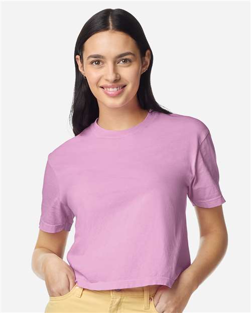 Comfort Colors 3023CL Women's Garment-Dyed T-Shirt - Rose Quartz - Front