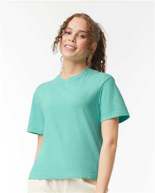 Comfort Colors 3023CL Women's Garment-Dyed T-Shirt - Chalky Mint - Front
