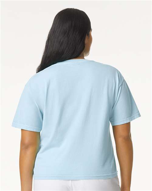 Comfort Colors 3023CL Women's Garment-Dyed T-Shirt - Chambray - Back
