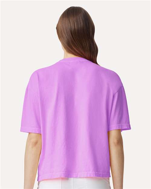 Comfort Colors 3023CL Women's Garment-Dyed T-Shirt - Neon Violet - Back