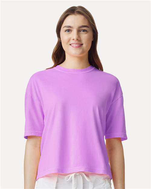 Comfort Colors 3023CL Women's Garment-Dyed T-Shirt - Neon Violet - Front