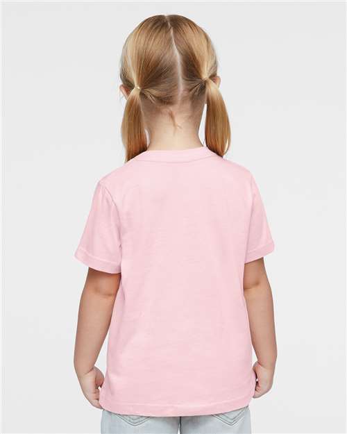 Toddler Fine Jersey T-Shirt — Soft Kids Tee [2T-5T] - Ballerina - Back
