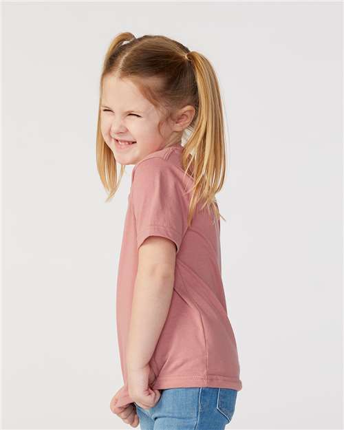 Toddler Fine Jersey T-Shirt — Soft Kids Tee [2T-5T] - Mauvelous - Side