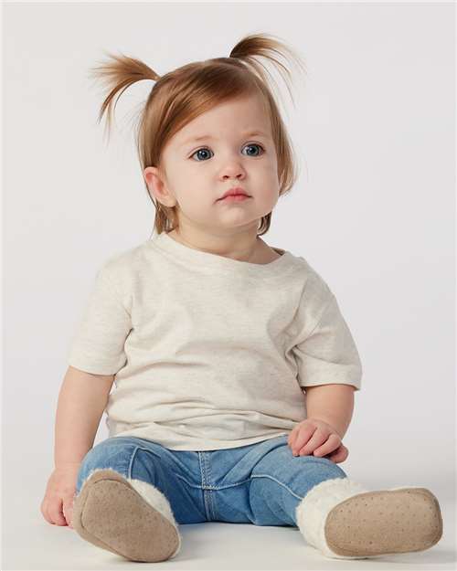 Soft Baby Tee — Short Sleeve Infant T-Shirt - Natural Heather - Front